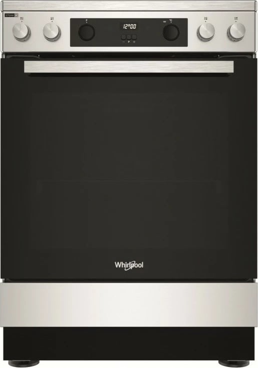 Sobë me induksion Whirlpool WS68V8CCXT, 4 zona, furrë, inox