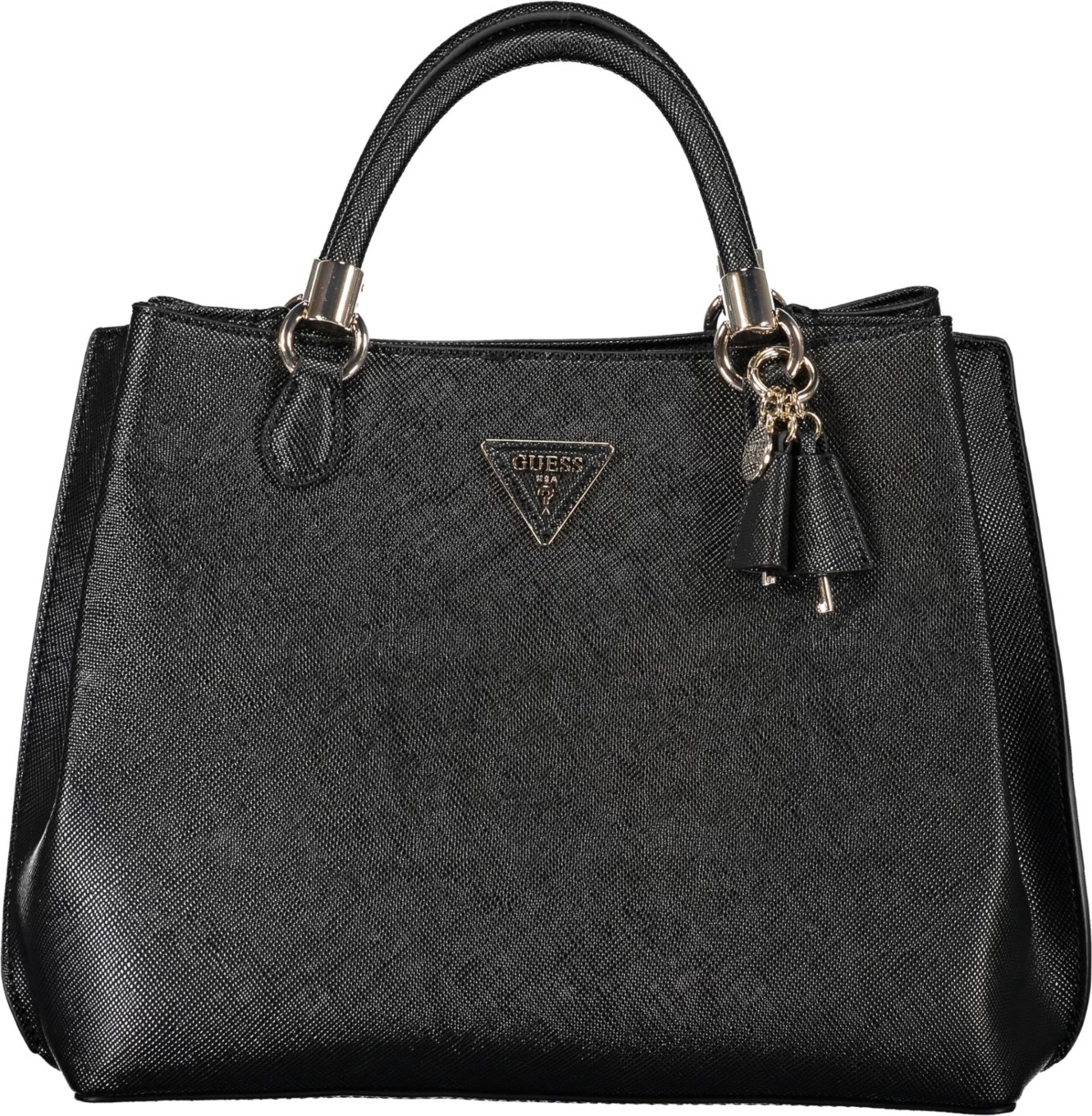 Çantë GUESS JEANS GIZELE BAG femra, e zezë