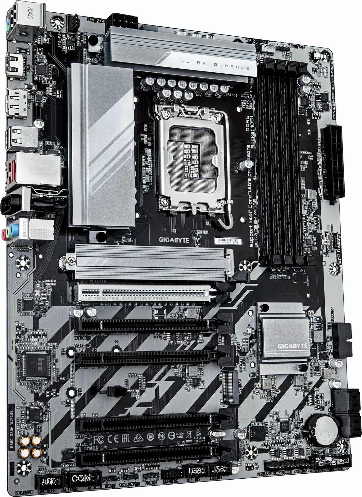Kartelë grafike Gigabyte B860 DS3H, 16 GB, e bardhë