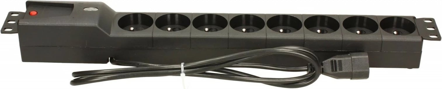 Prizë shumëfishe Lestar LZRM 810 BW IEC 320, 8 dalje, 1.5m, e zezë