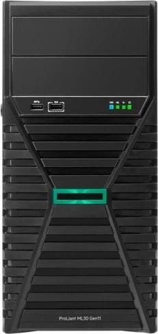 Kasë server HPE ProLiant ML30 Gen11, Intel Xeon E-2434, 32 GB RAM DDR5, 2x960GB SSD, e zezë