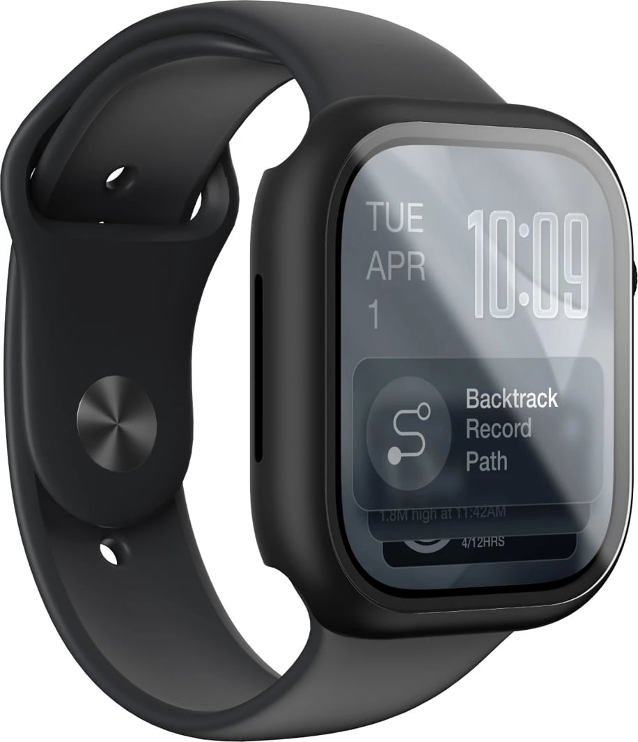 Mbrojtës ekrani xhami 9H me kasë, AmazingThing Radix FullGuard, për Apple Watch Series 11 42 mm, e zezë