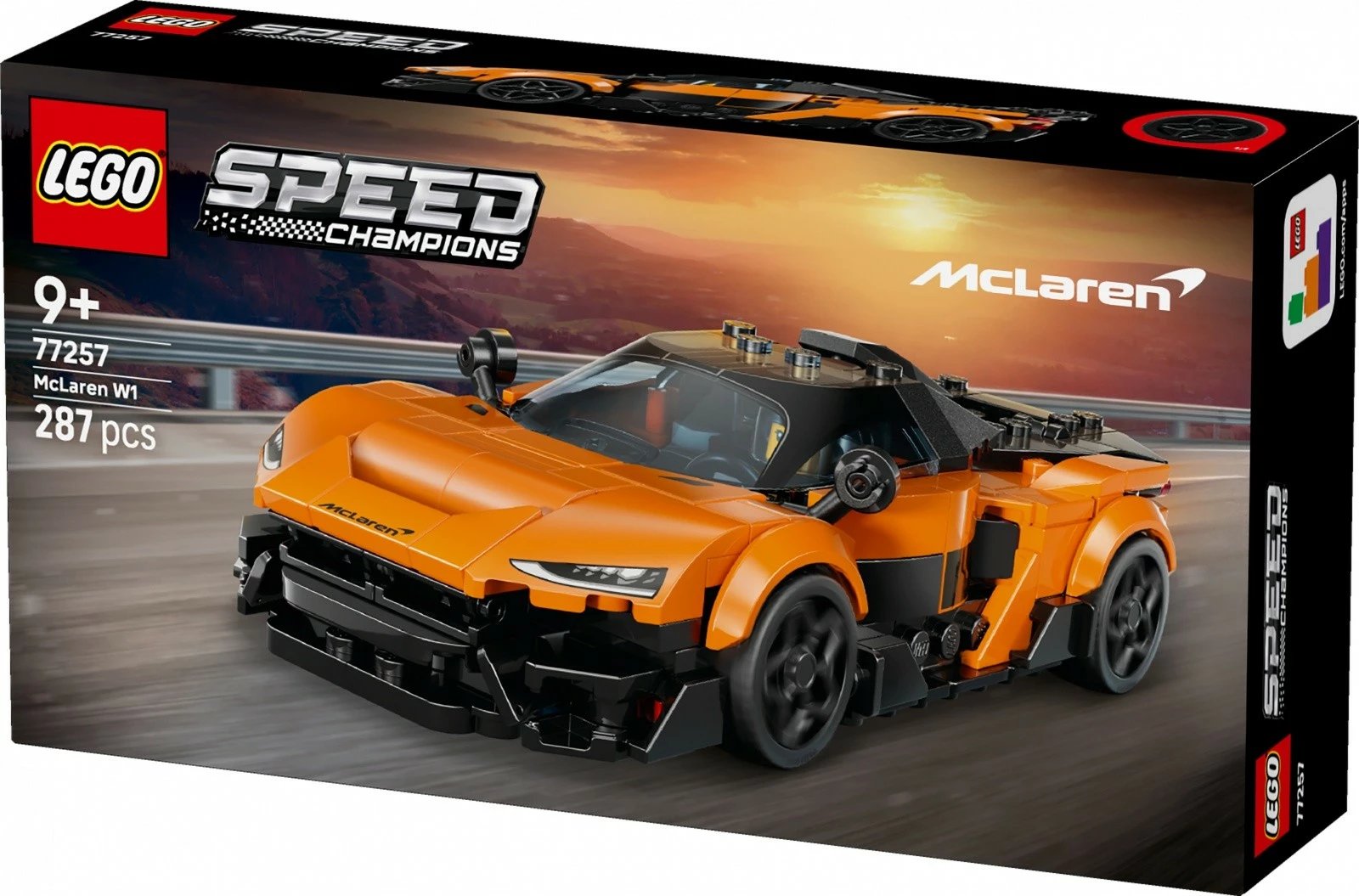 Set konstruktues LEGO Speed Champions 77257 McLaren W1, 287 copa, moshat 9+, portokalli