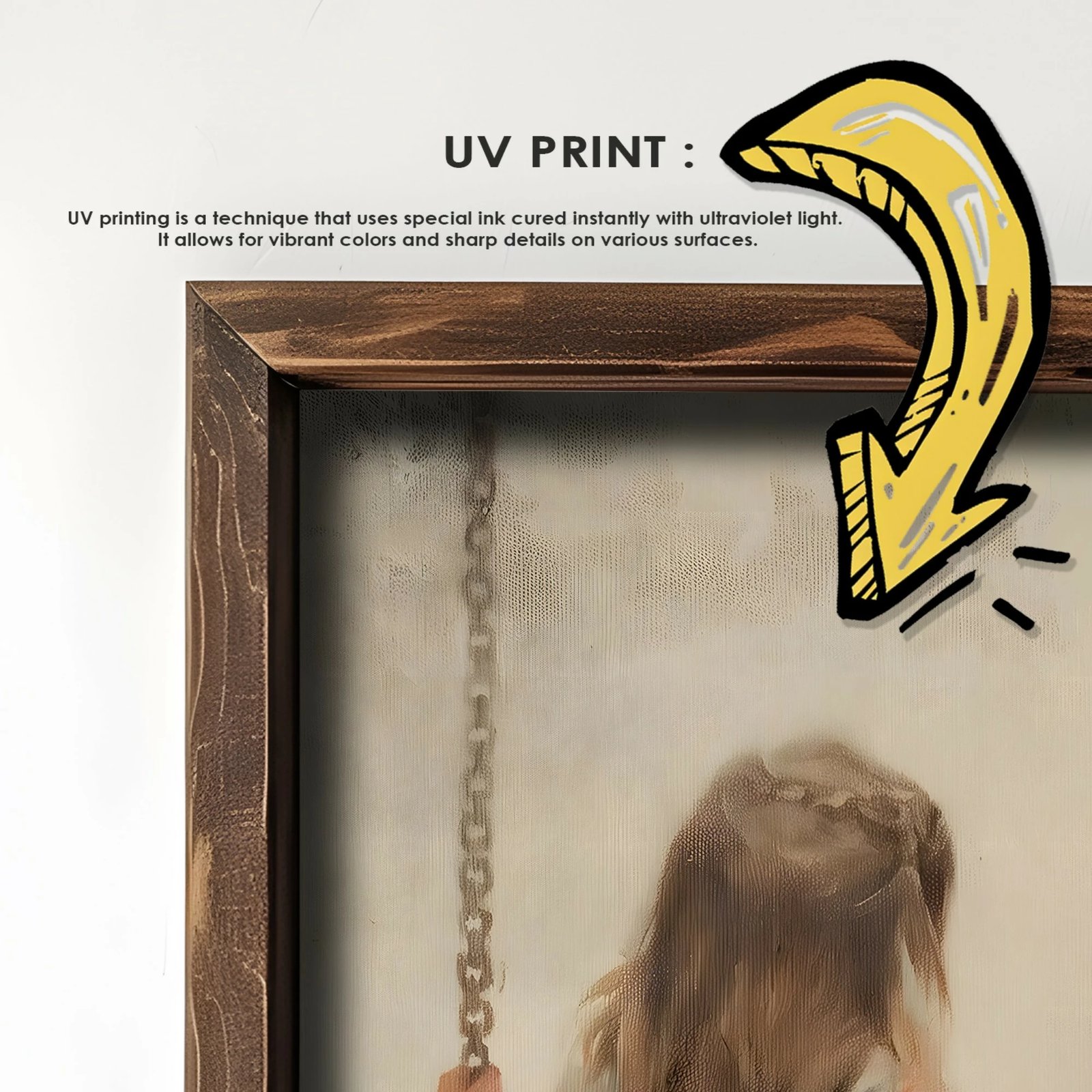 Pikturë dekorative me kornizë MDF, Wallity, GE235-L