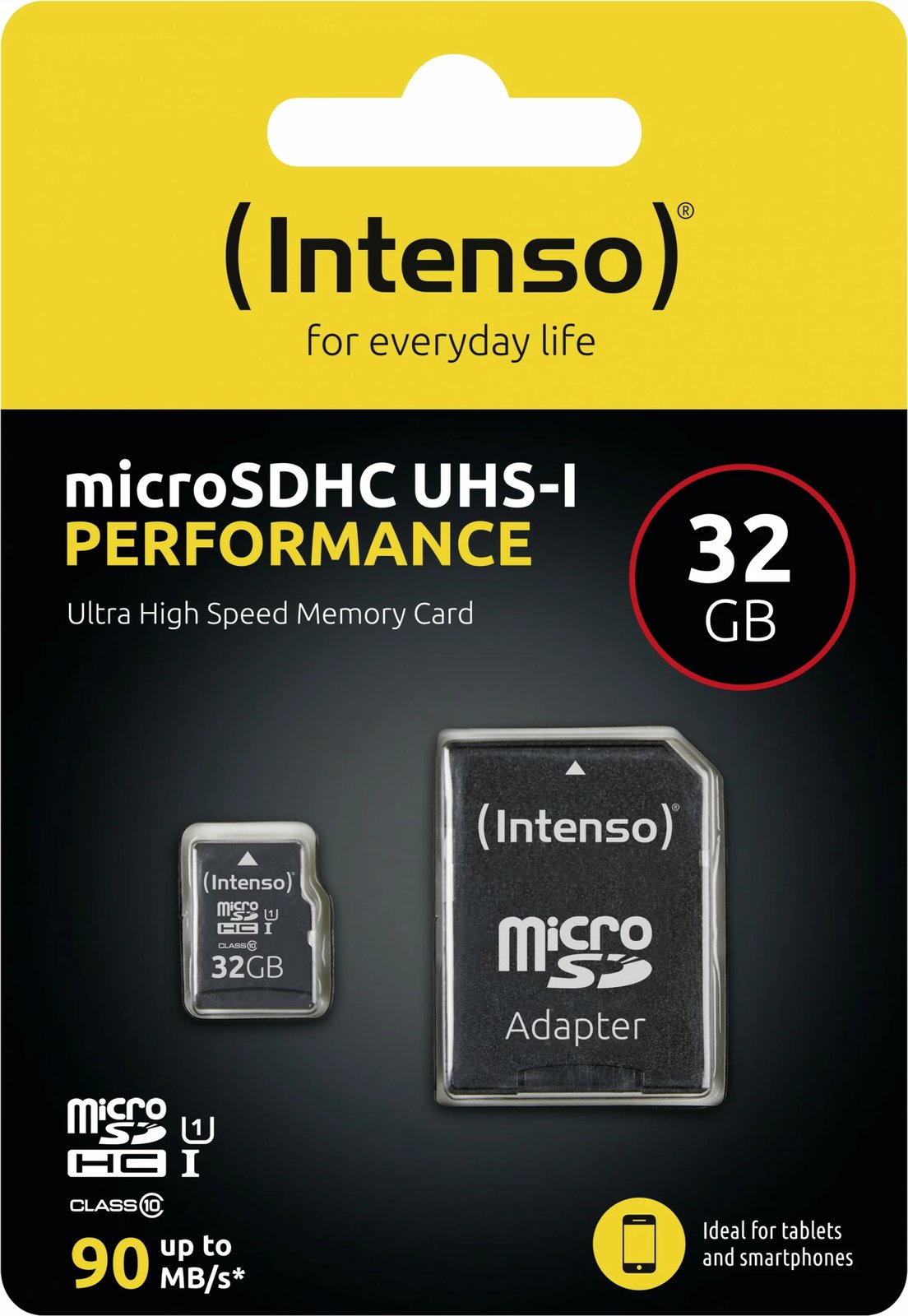 Kartelë MicroSD Intenso 3424480, 32 GB, Class 10, UHS-I, e zezë