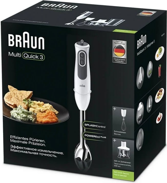 Blender dore Braun MQ 3135 WH Sauce, 0.5 L, 750 W, Bardhë