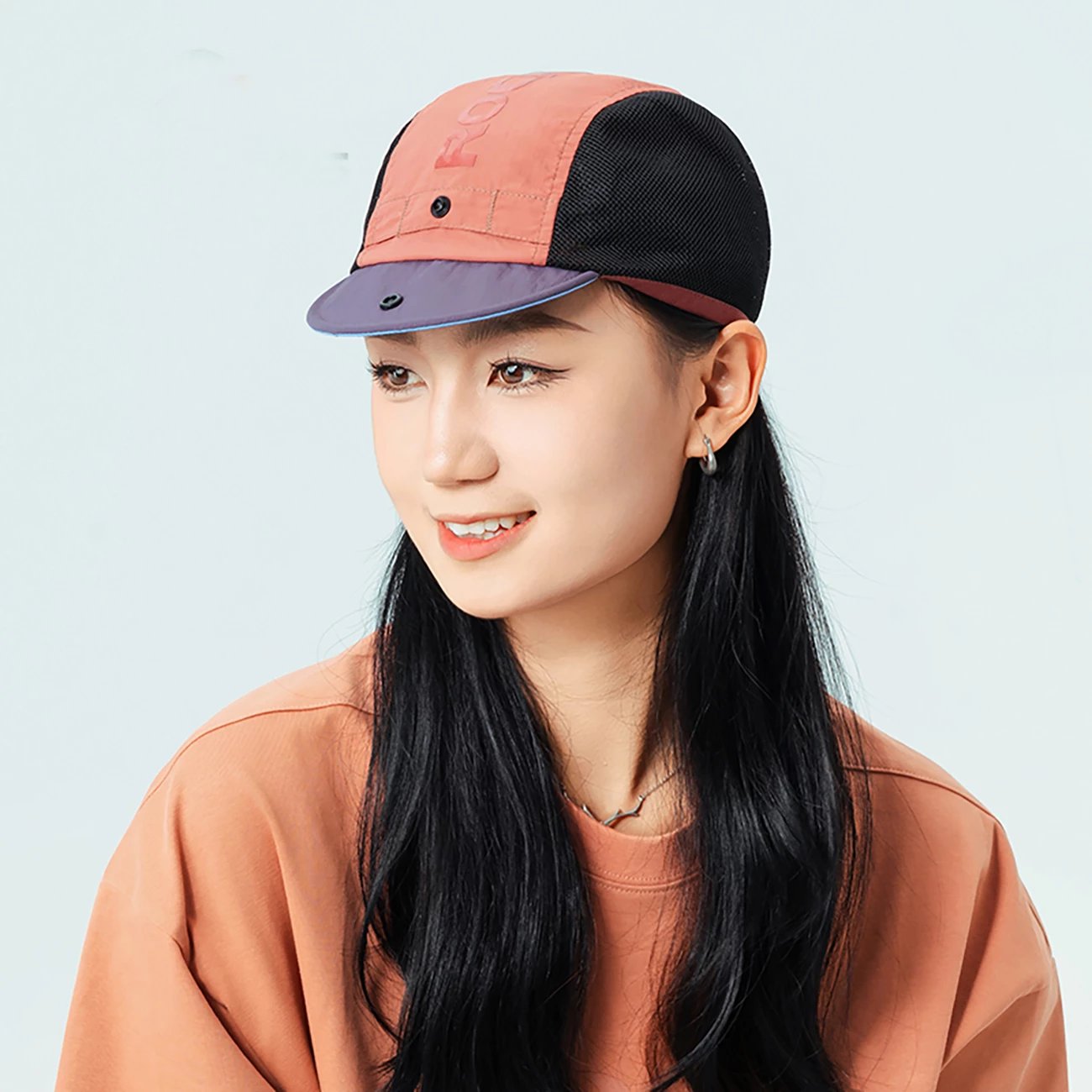 Kapelë çiklizmi Rockbros 18240007003 me visor, e kuqe