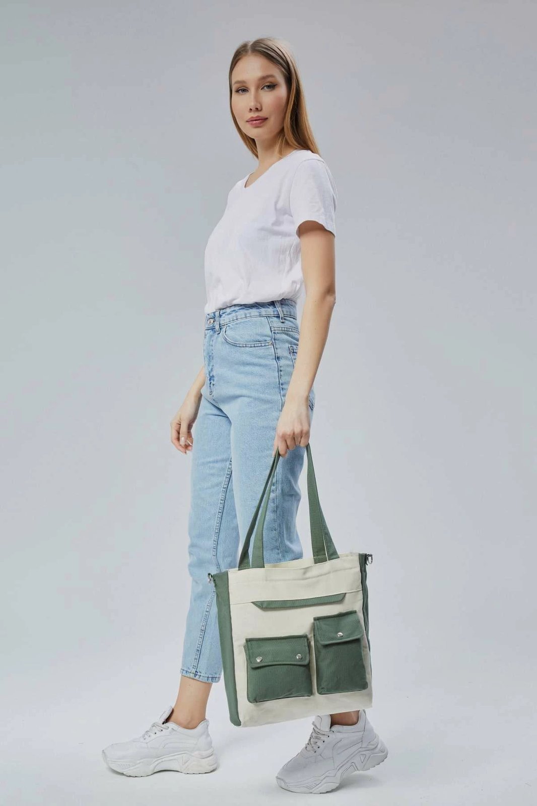 Çantë tote Zoozie Bags, e gjelbër, 2355