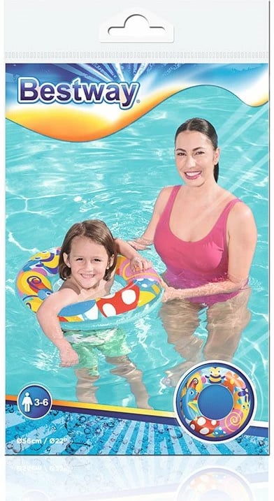 unazë noti fryrëse, Bestway, Bees, diametër 56 cm, shumëngjyrëshe