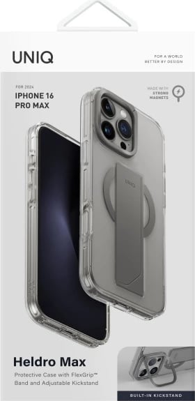 Mbështjellës UNIQ Heldro Max Magclick për iPhone 16 Pro Max, Transparent