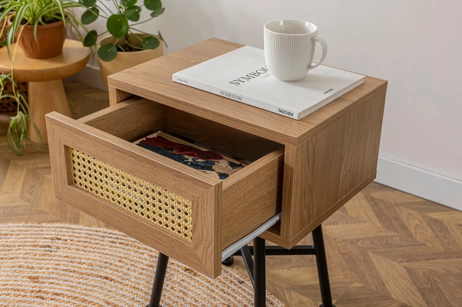 Tavolinë anësore Hanah Home, Nala 54, ngjyrë natyrale