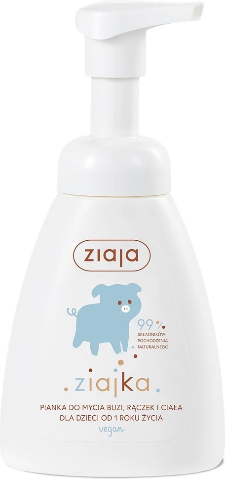 Shkumë për fytyrë, duar dhe trup për fëmijë Ziaja Ziajka 250ml