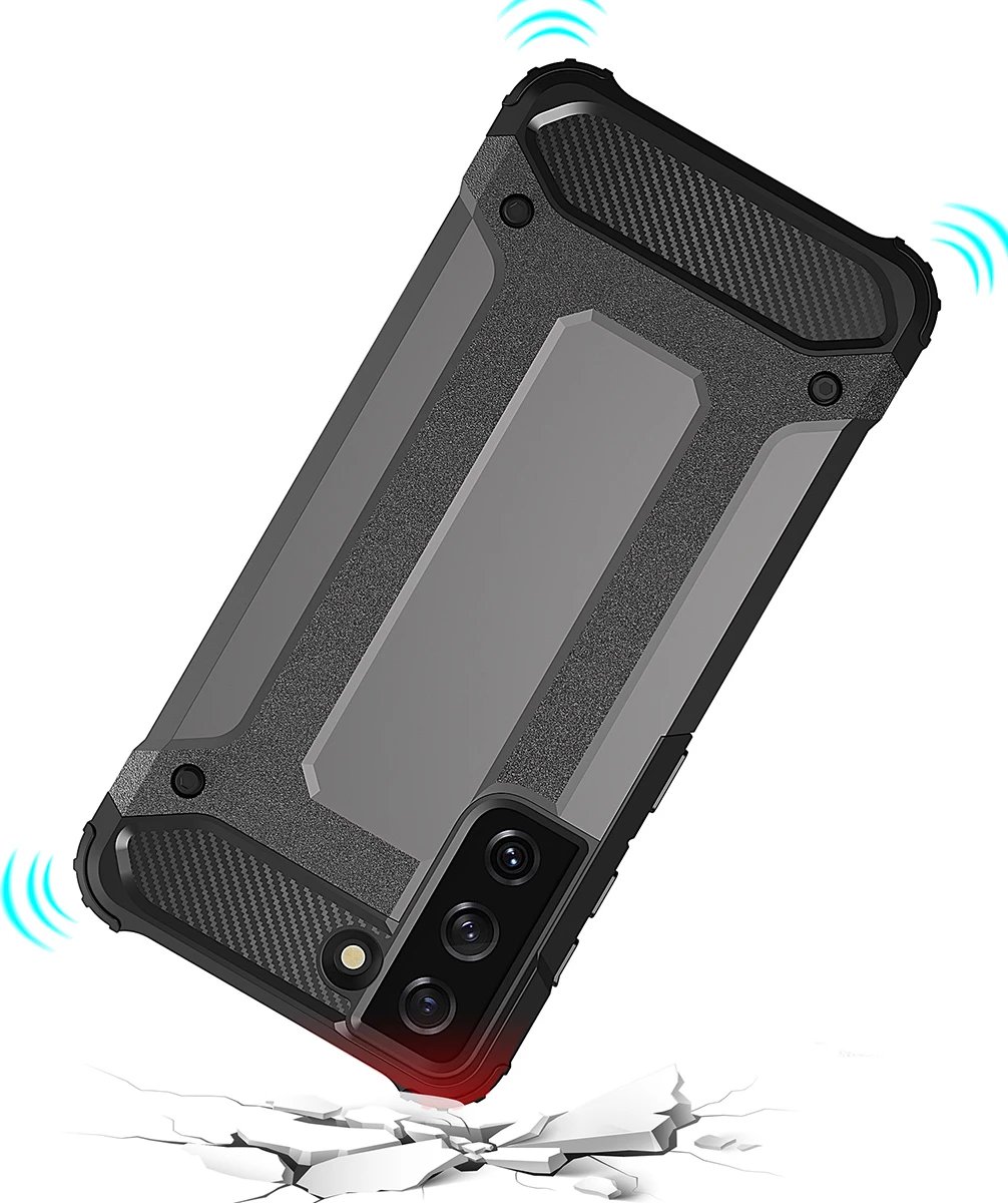 Mbështjellës Hurtel Hybrid Armor për Samsung Galaxy S23+, kaltër
