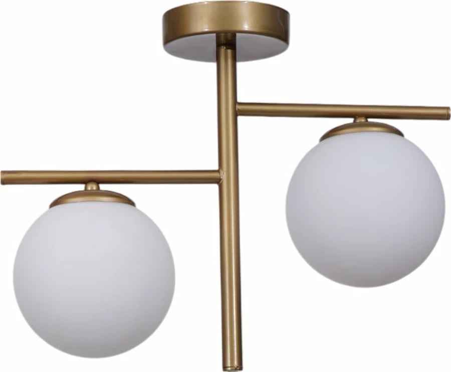 Llambë tavani Opviq, e bardhë dhe ari, 9007-1 Llambë tavani Opviq, e bardhë dhe ari, 9007-1