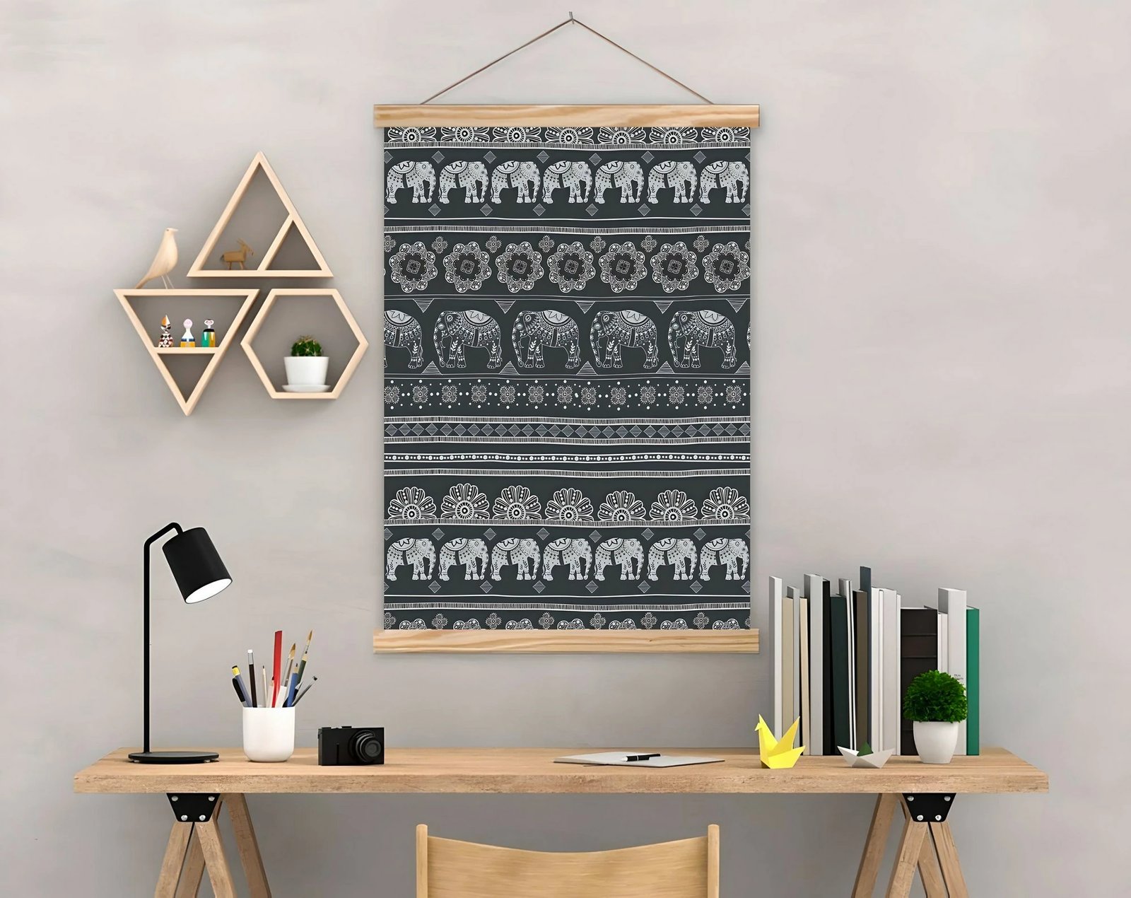 Pikturë dekorative me kornizë, shumëngjyrëshe, MRG34, 50x70cm