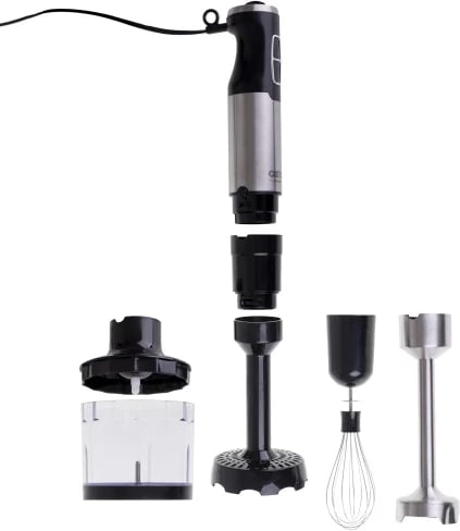 Blender dore set, Camry, CR 4623, 1600W Max, me rregullator shpejtësie dhe Turbo, me tas 2.0L, enë 600ml me kapak dhe grirës 400ml