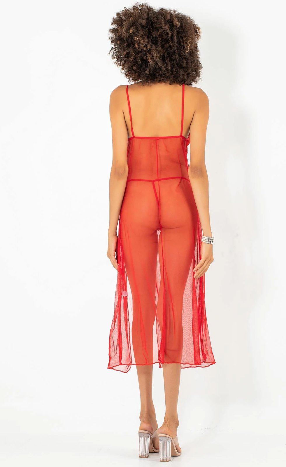 Babydoll i kuq Jumeon, 011-004507, S/M (2 copë)