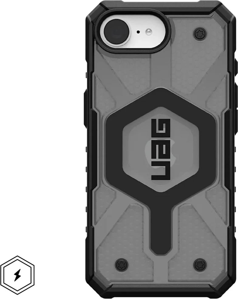 Mbështjellës Urban Armor Gear 114498113131 për celular, Apple, 6.1", TPU, Ash
