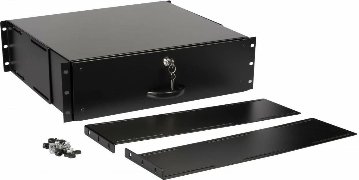 Sirtar rack 19 inç Equip 3U, i zi, për kasë serveri