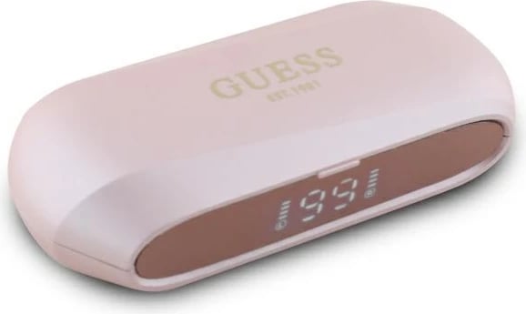 Kufje TWS Guess Elongated Metalic Printed Logo me docking station, Rozë