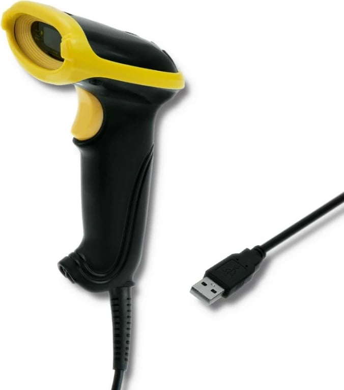Lexues barkodesh dore Qoltec 50860, USB, i zi/verdhë