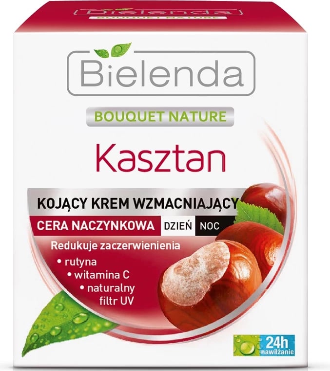 Krem fytyre për femra Bielenda Bouquet Nature Chestnut Soothing Reinforcing Cream 50ml