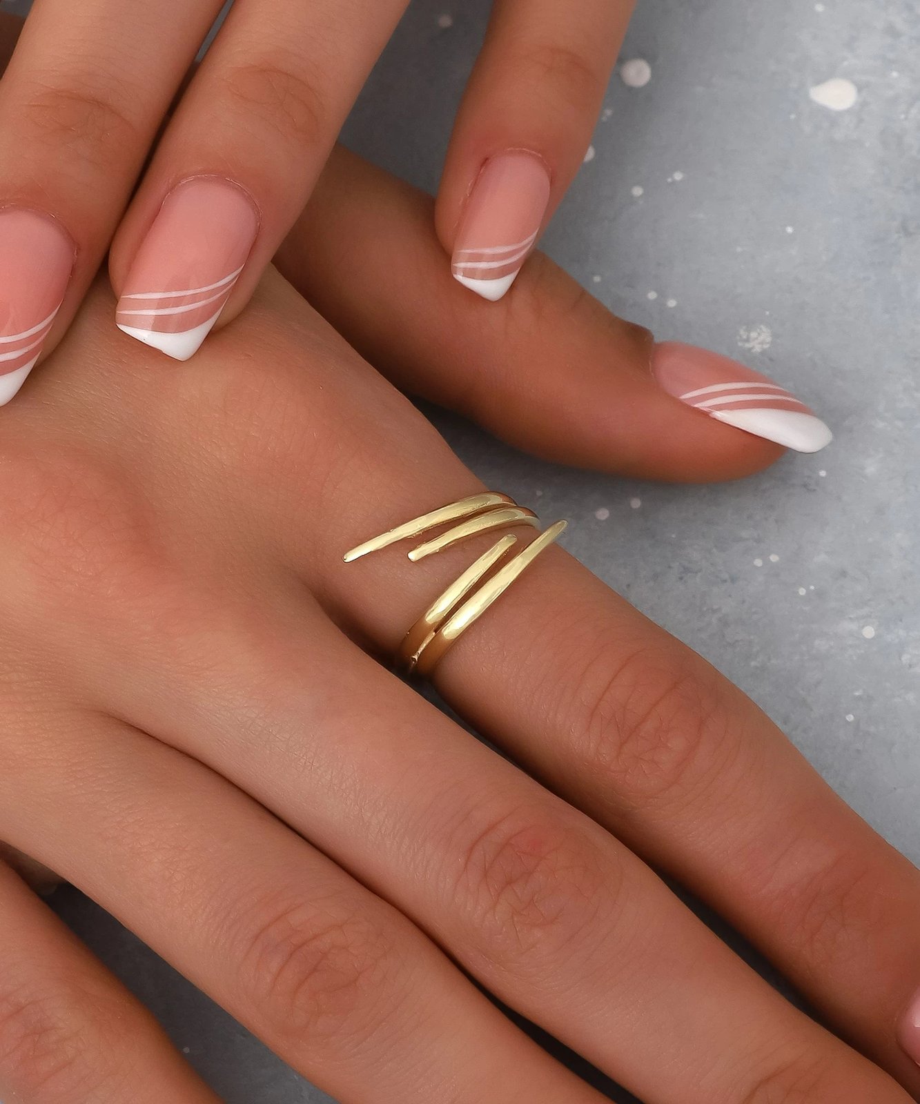 Unazë argjendi Jumeon, e artë, AOYZ2206