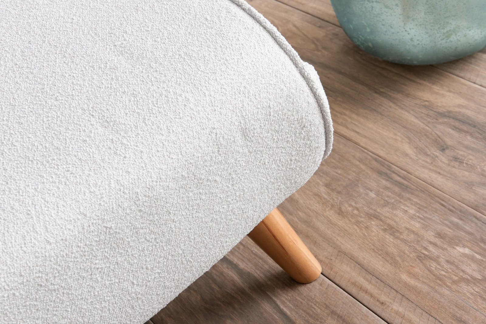Krevat-karrige një vendi Atelier del Sofa, Folde Single, material teddy, e bardhë