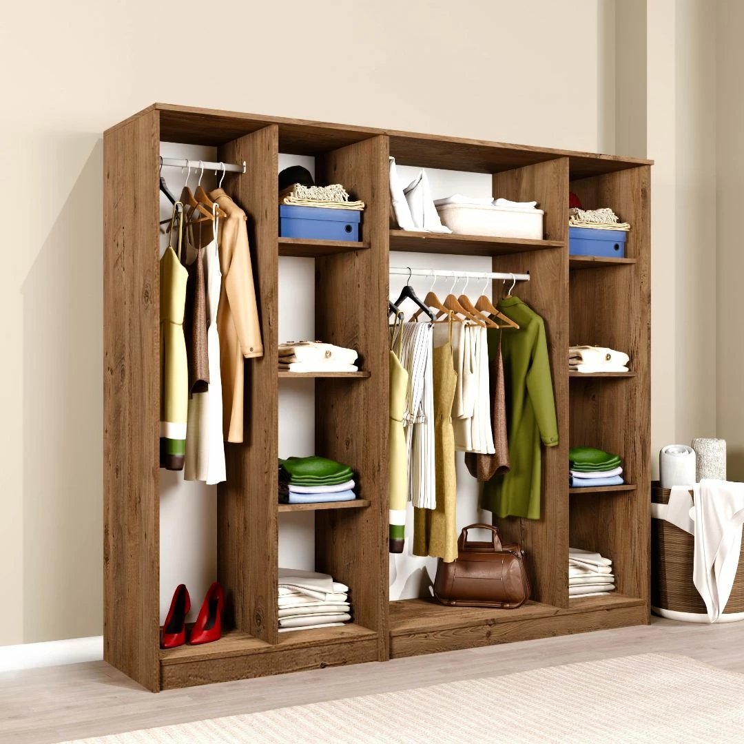 Dollap rrobash Skye Decor, ngjyrë Atlantic Pine, Kardelen 1600-123