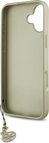 Mbështjellës Guess 4G Charms Collection për iPhone 16 Plus, Kafe