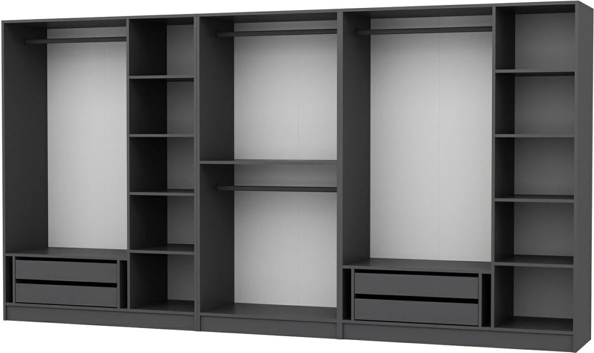 Dollap i madh, ngjyrë antracit, Skye Decor, 4944