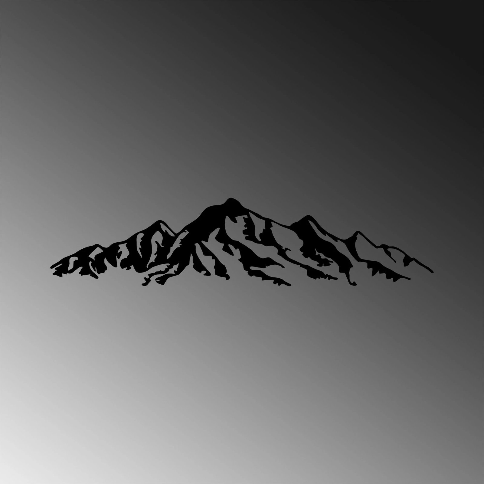 Aksesor dekorativ muri prej metali, Wallity, mal, i zi, 16x68cm