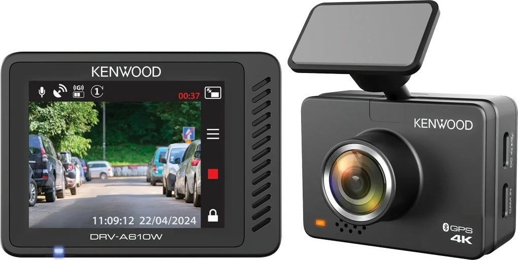 Kamerë veture Kenwood DRV-A610W, 4K Ultra HD, GPS, 2.0'' LCD, e zezë