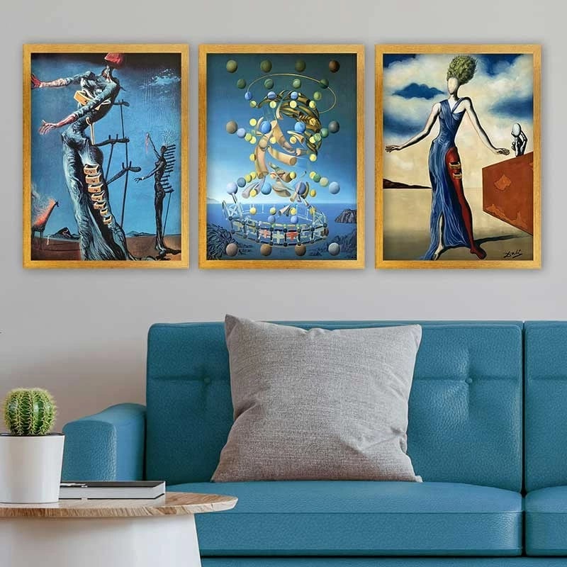 Pikturë dekorative me kornizë (3 copë), Wallity, 3AC_UN24751_3545