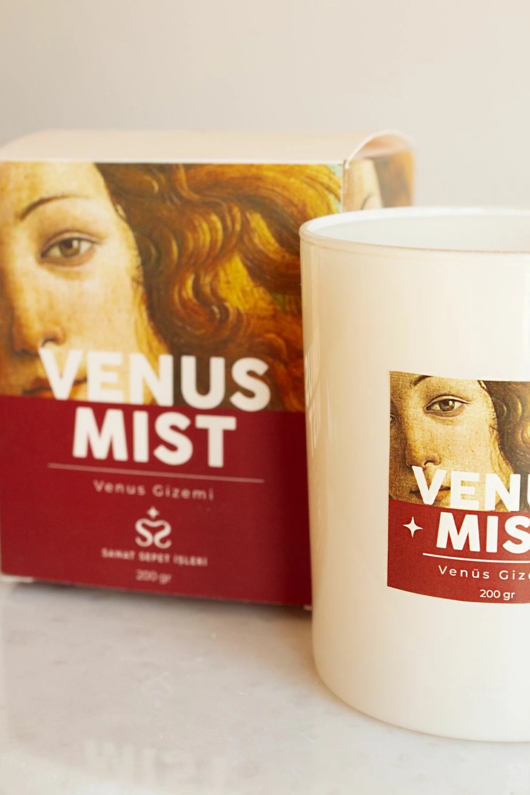 Qiri aromatik Venus Mist, ngjyrë bezhë, Evila Originals