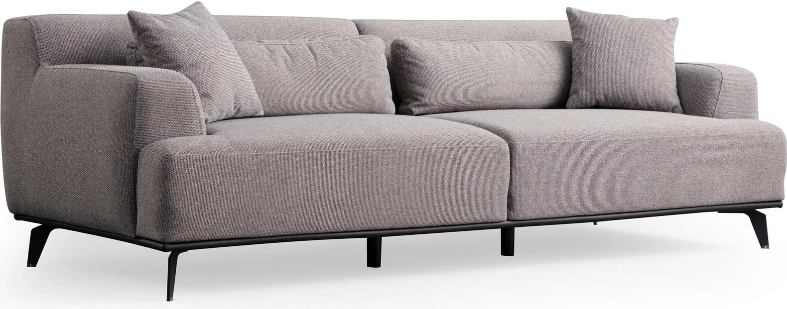 Kauç 3-ulëse Atelier del Sofa, Jaguar 3, ngjyrë kafe dhe gri