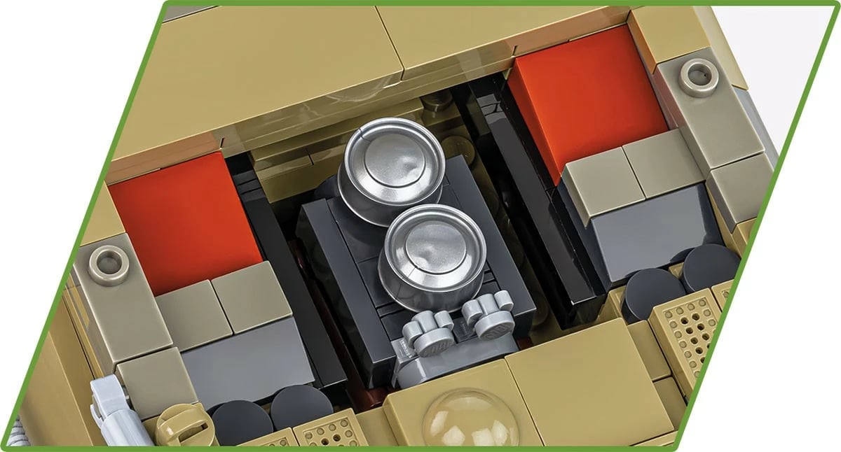 Set ndërtimi Cobi Klocki Panzer VI Tiger I no 131, 898 pjesë, me figurë, e verdhë