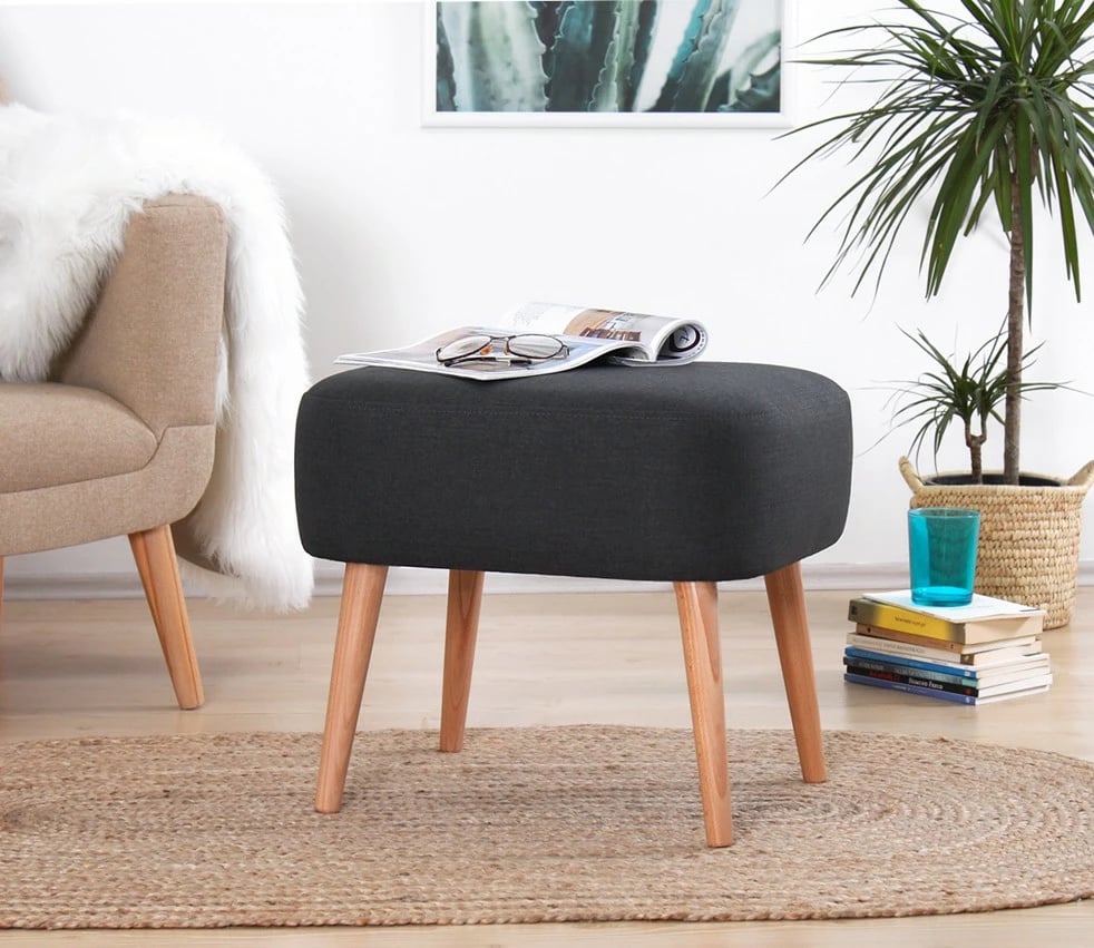 Puf Atelier del Sofa, ngjyrë gri e errët, Parrot