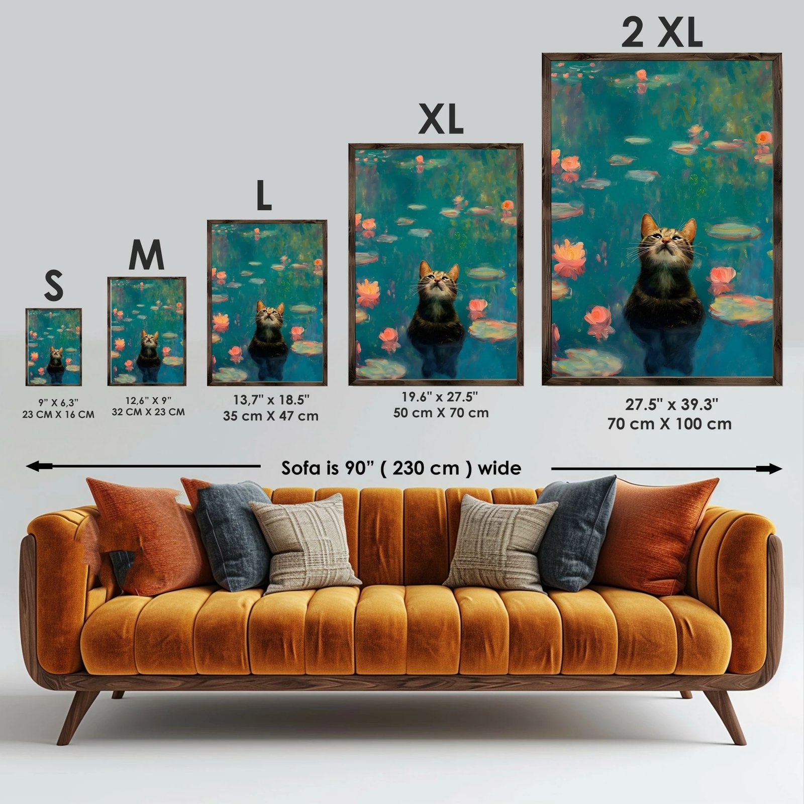 Pikturë dekorative me kornizë MDF, Wallity, GE188-L