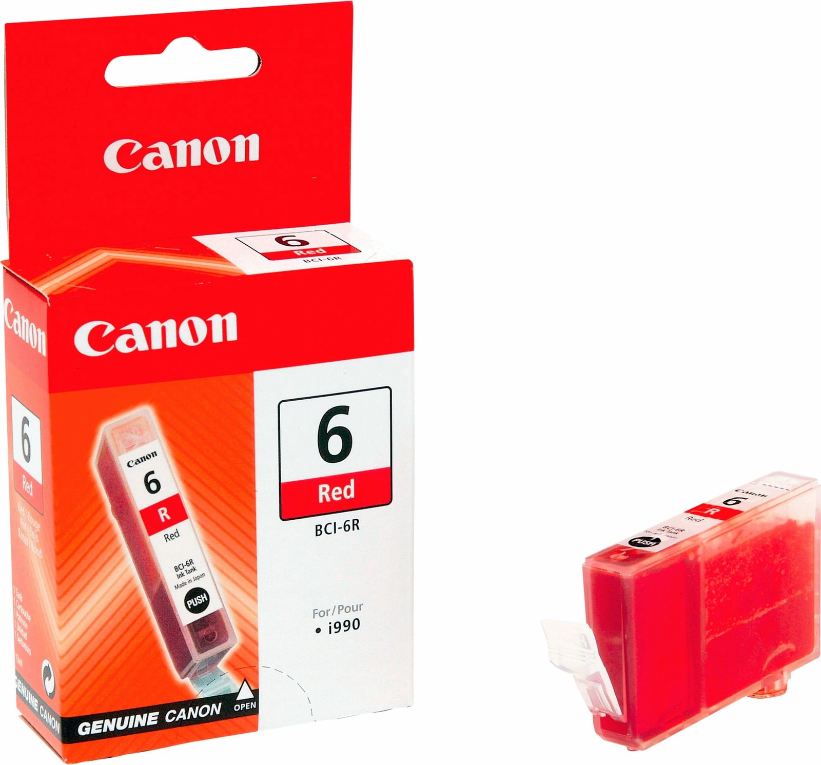Karikator bojë Canon BCI-6R, i kuq, bojë pigment, 1 copë