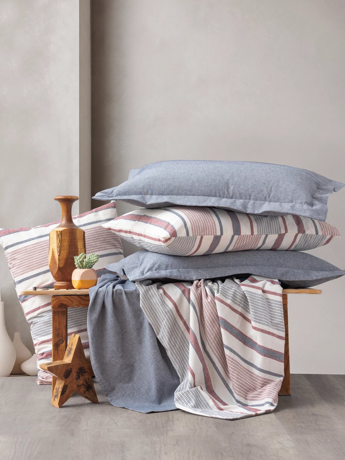 Set mbulesë për jorgan dopio, L'essentiel, Duo, ngjyrë kaltër e errët