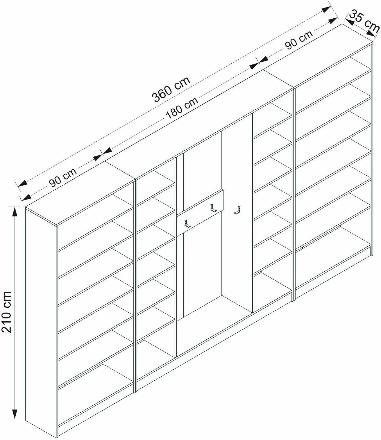 Stendë korridori Skye Decor, ngjyrë e bardhë, Noah - 8466