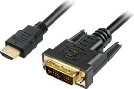 Kabllo Sharkoon HDMI në DVI-D 1m, e zezë