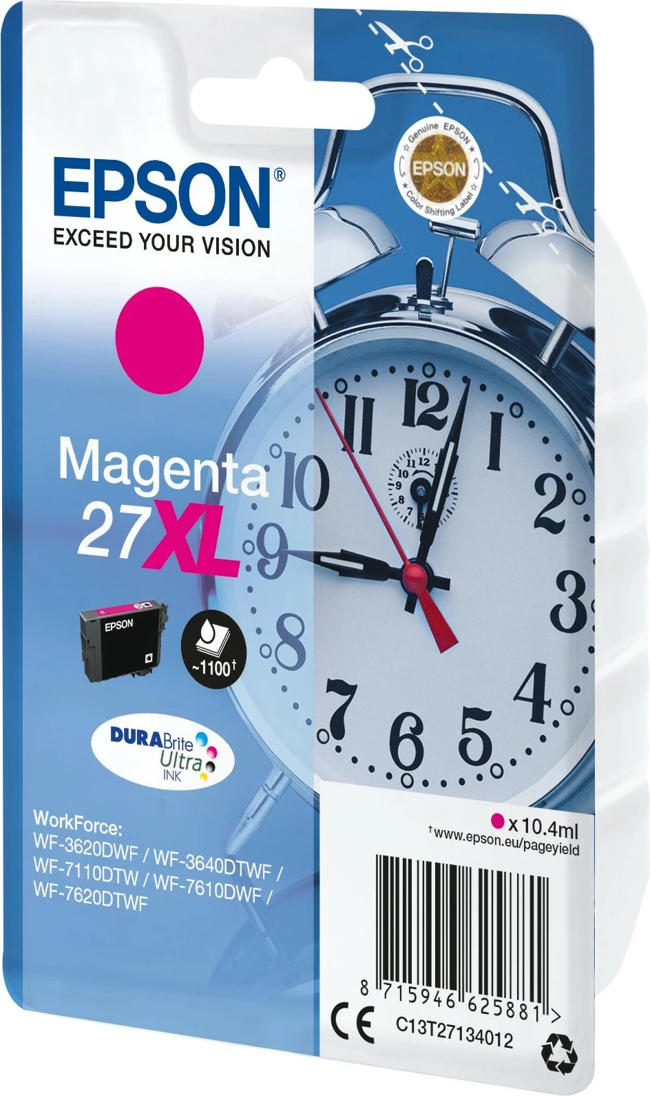 Toner Epson 27XL Magenta për WorkForce