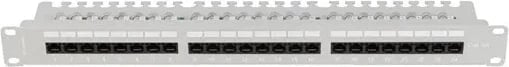 Patch panel LANBERG 24 porta 1U 19" kat.6A UTP, gri me organizues kabllosh