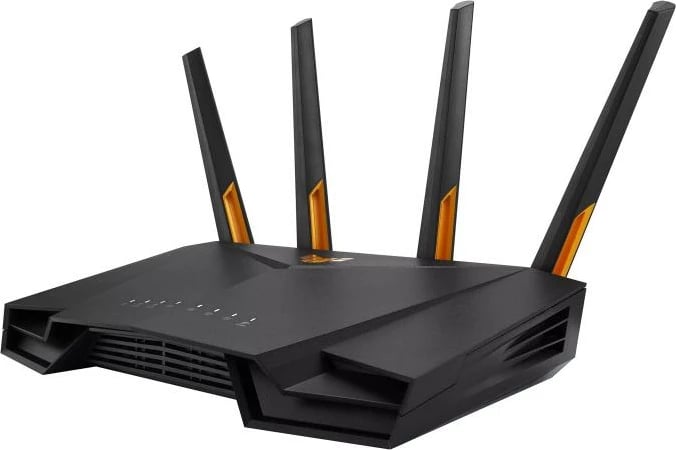 Ruter Wi‑Fi 6, Asus TUF Gaming TUF-AX4200 (90IG07Q0-MO3100), shpejtësi deri 4 Gbps, port 2.5GbE, 4 antena, i zi