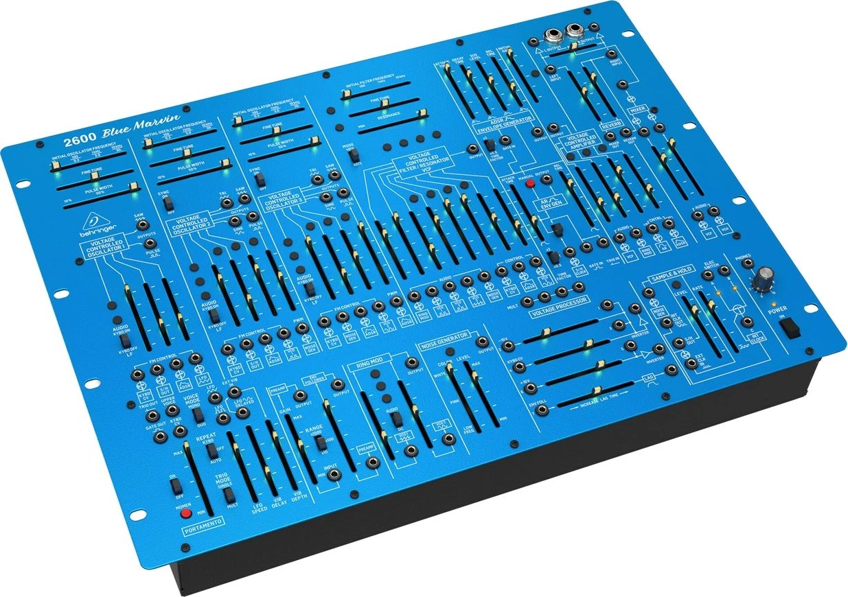 Sintetizator analog Behringer 2600 BLUE MARVIN, ngjyrë blu Sintetizator analog Behringer 2600 BLUE MARVIN, ngjyrë blu