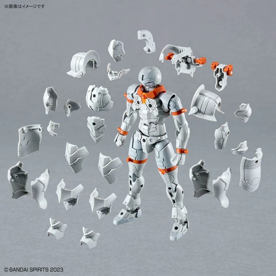 Figurë koleksionuese Bandai 30MF Liber Fighter, gri