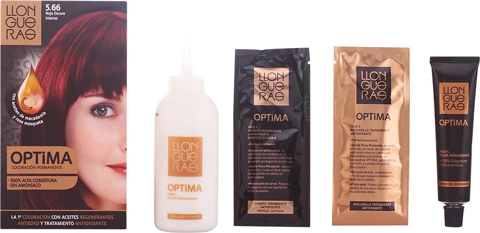 Ngjyrë për flokë LLONGUERAS Optima 5.66 Deep Intense Reed uniseks