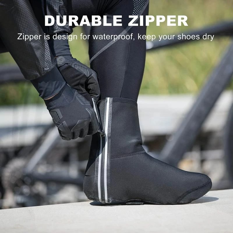 Mbulesa këpucësh Rockbros për çiklizëm, të zeza